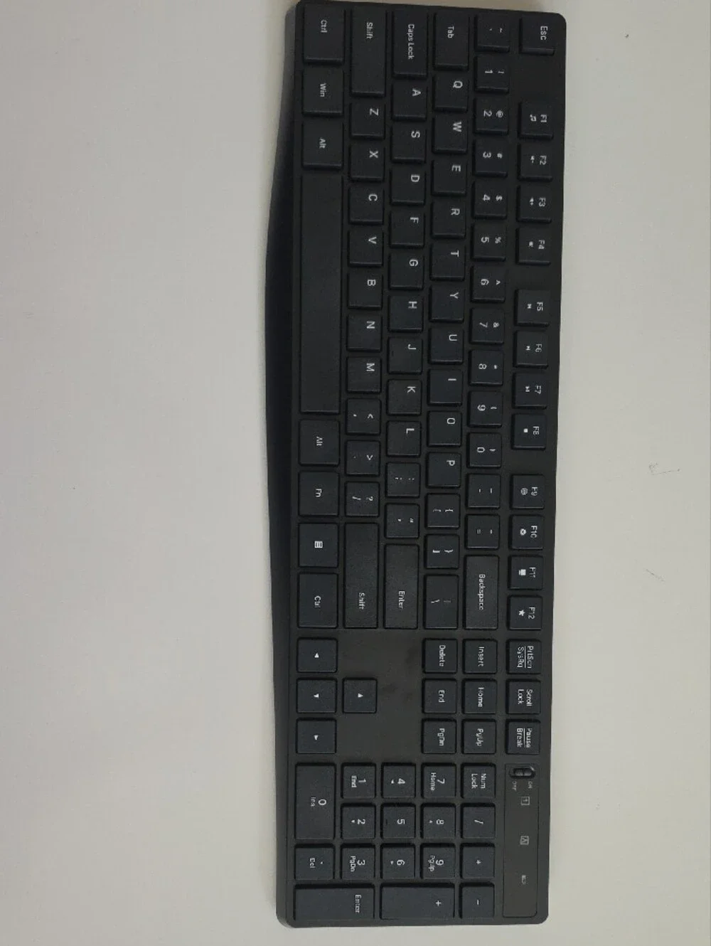 Wireless Keyboard and Mouse Combo - Black Slim Design